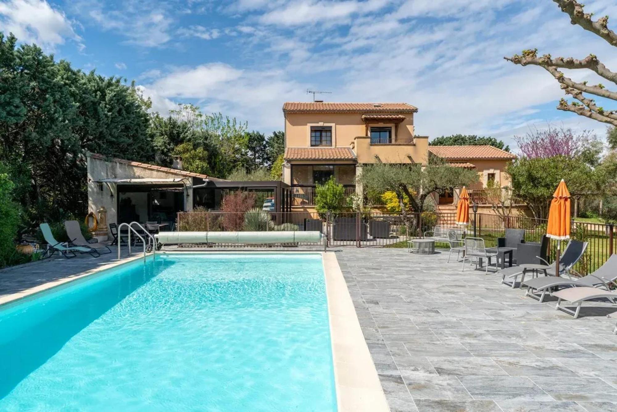 Villa Spacieuse A Vezenobres Avec Piscine Privee Екстер'єр фото